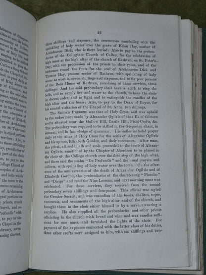 The Church and Churchyard of Cullen by William Cramond, 1st Ed, 18836