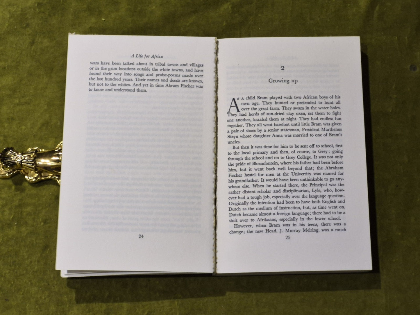 A Life for Africa : the Story of Bram Fischer - Naomi Mitchison - Merlin 1973 PB7