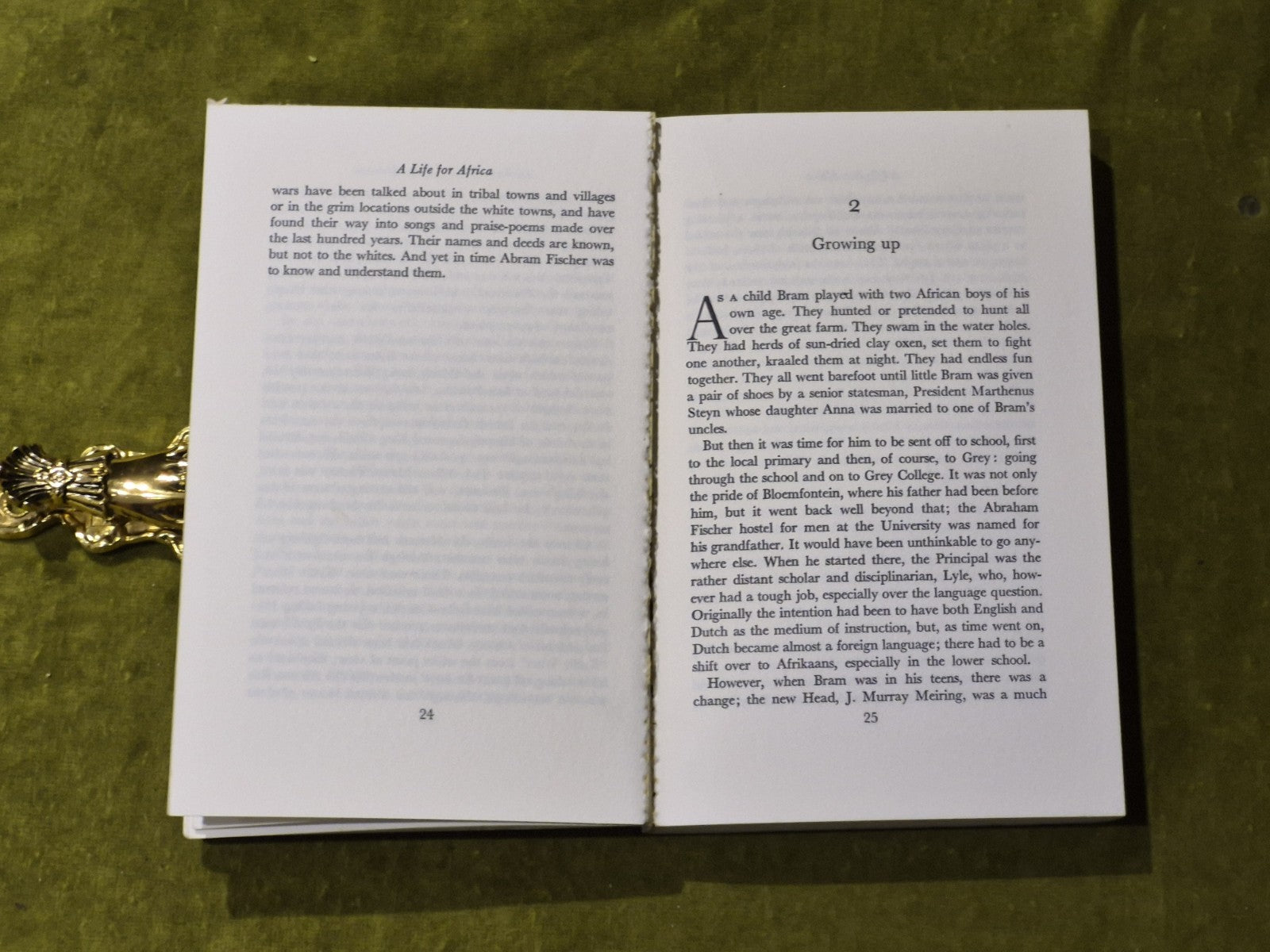 A Life for Africa : the Story of Bram Fischer - Naomi Mitchison - Merlin 1973 PB7