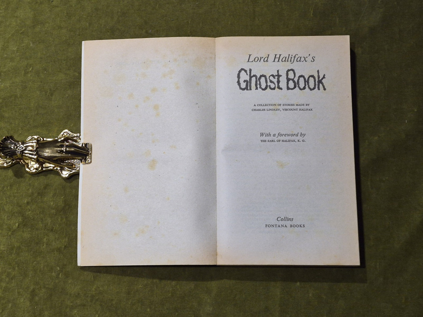 Lord Halifax's Ghost Book: a collection of true stories - Fontana 1973 Paperback5