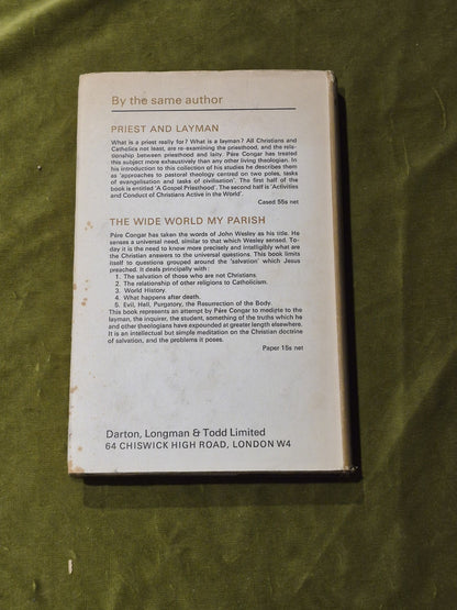 The Revelation of God-Yves Congar Hardcover 1988 with Dust Jacket1