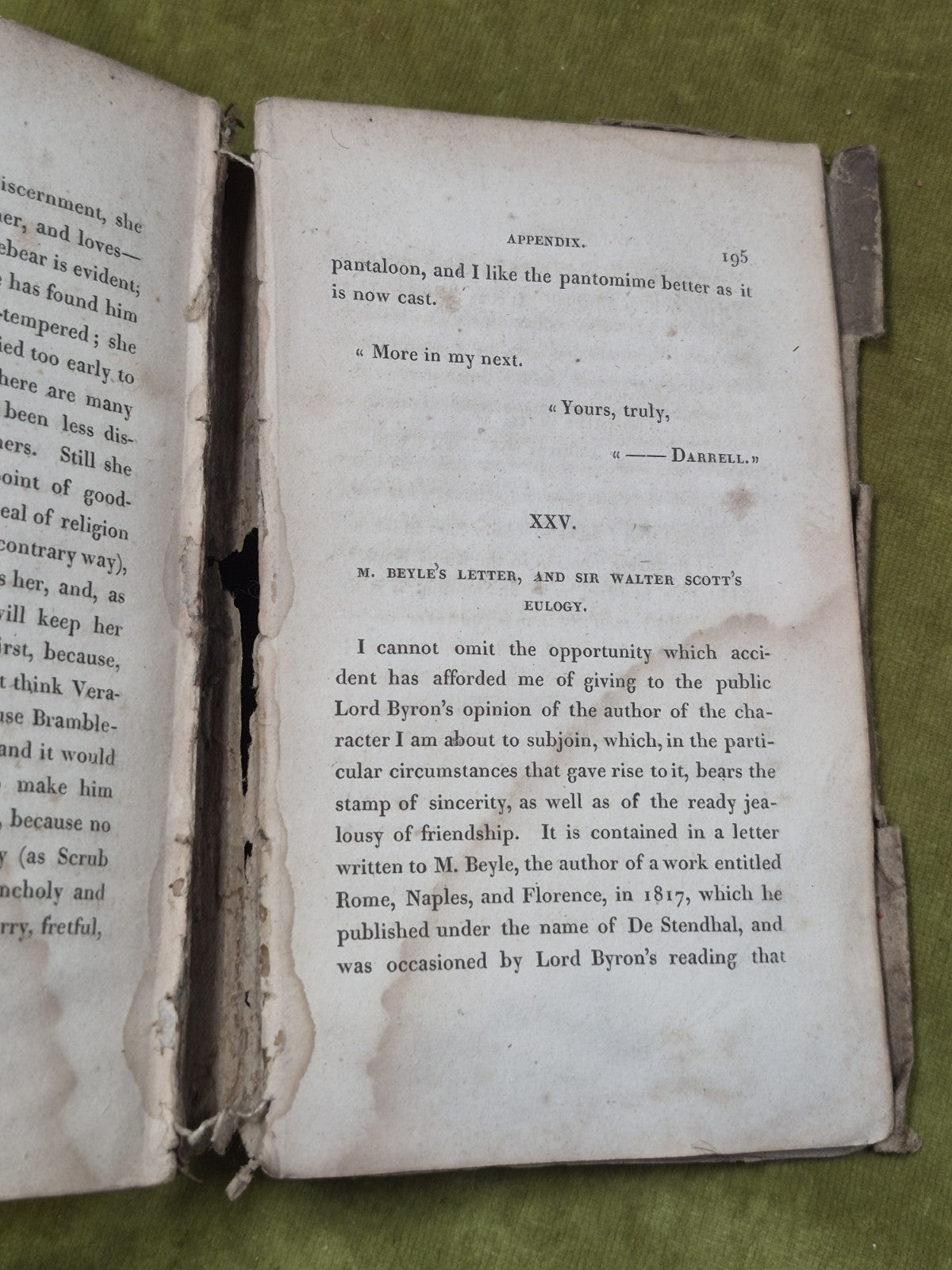 Correspondence of Lord Byron With a Friend 1825 Restoration Project Complete Set6