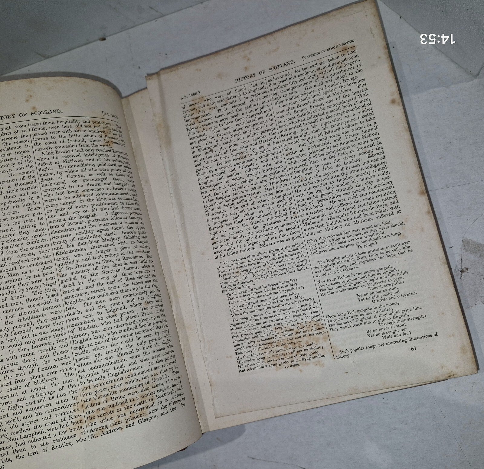 History of Scotland By Thomas Wright Vol I&II London Printing & Publishing Co.12