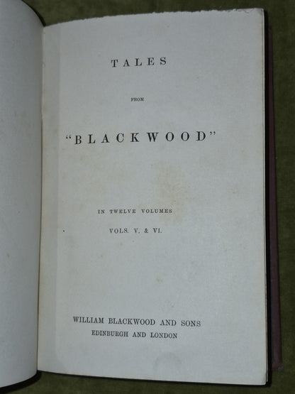 Tales From Blackwood William Edinburgh First Series Complete 12 Volumes in 6 5