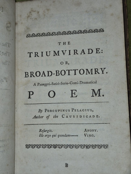 Remarkable Satires (1760) Morgan McNamara aka Porcupinus Pelagius Causidicade7