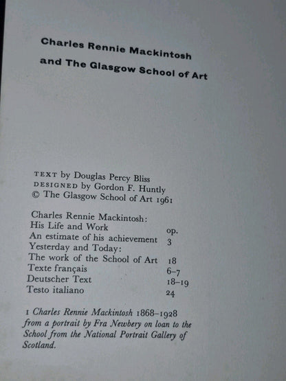Charles Rennie Mackintosh & The Glasgow School Of Art  1st PB Ed2