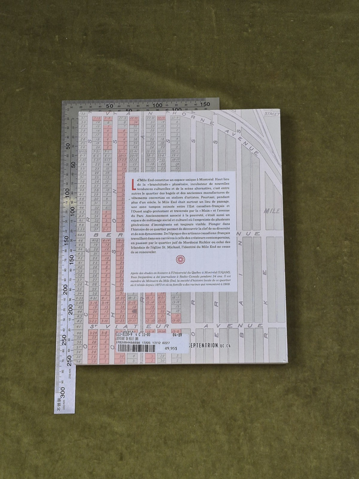  Histoire du Mile End - Yves Desjardins , Septentrion 2017 Paperback1