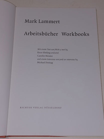 Mark Lammert Arbeitsbücher Workbooks 1989-2004 4