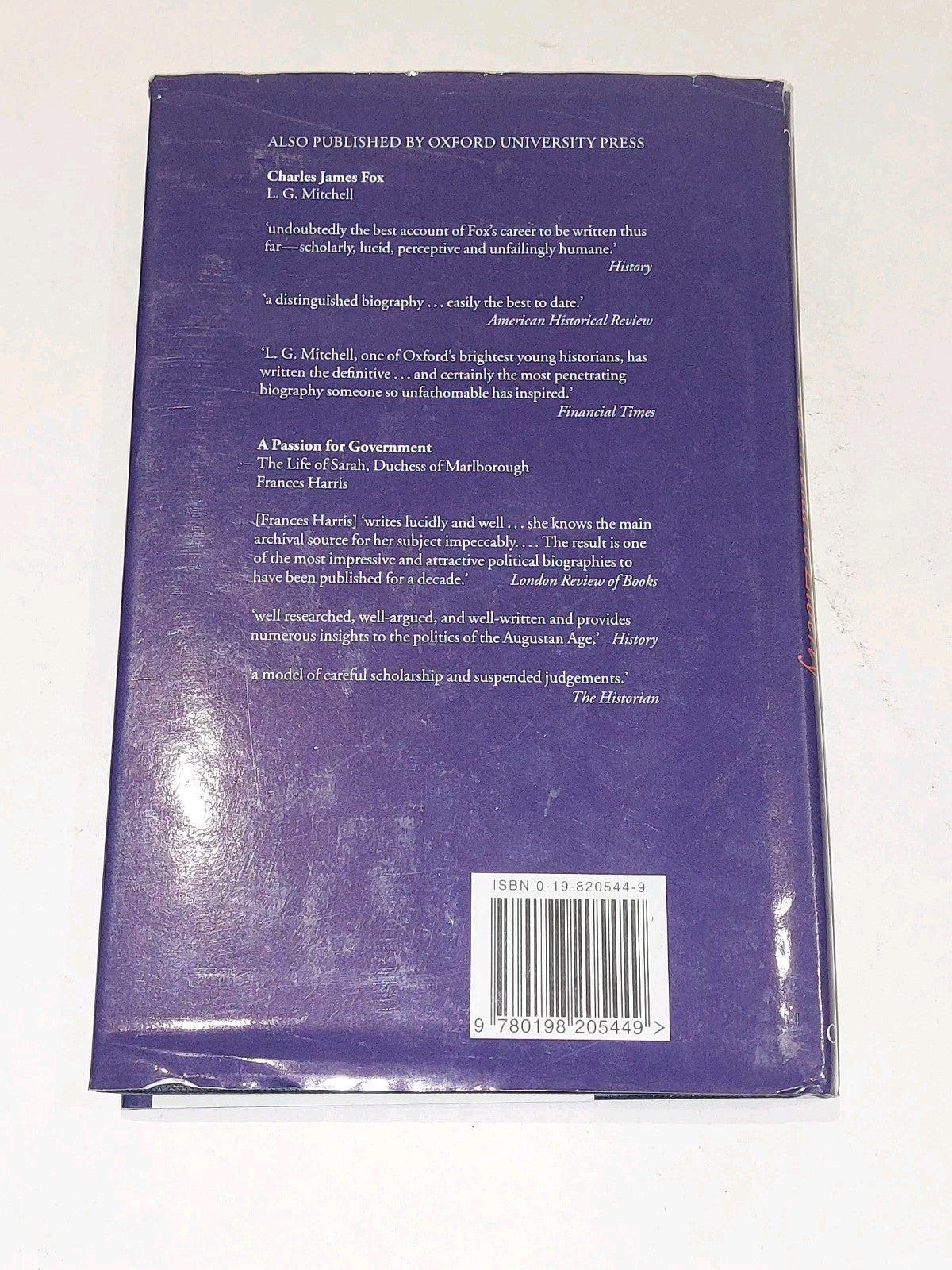 John Wilkes : A Friend to Liberty by Peter D. G. Thomas (1996) [Oxford] Hb Book2