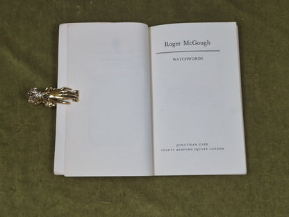 WATCHWORDS by ROGER McGOUGH 1970 Reprint Jonathan Cape PB3