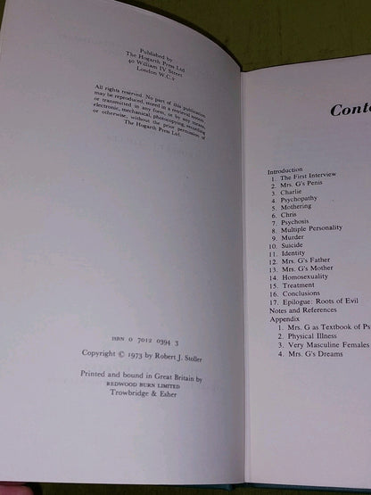 Splitting: A case of female masculinity, Robert J. Stoller (1974)4