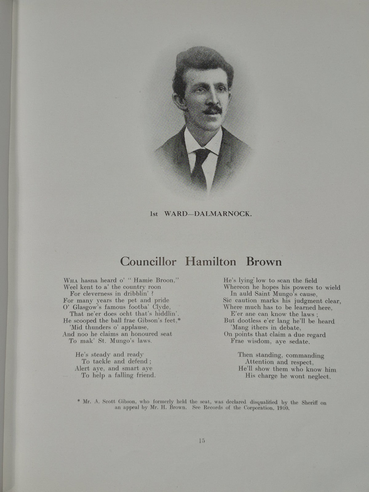 Members of the Glasgow Corporation 1907-1910 Poetical Sketch David Willox 7