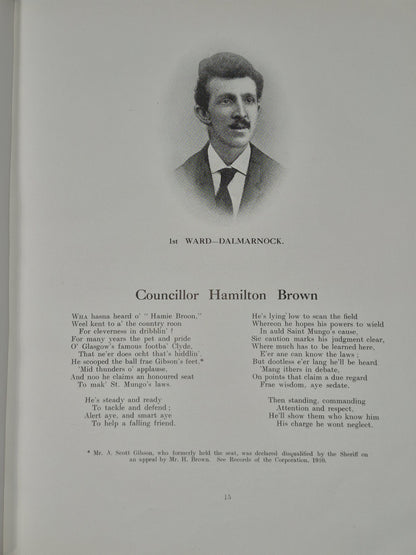 Members of the Glasgow Corporation 1907-1910 Poetical Sketch David Willox 7