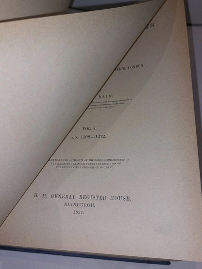 Calendar Of Documents Relating To Scotland 4 Volume Set. 5