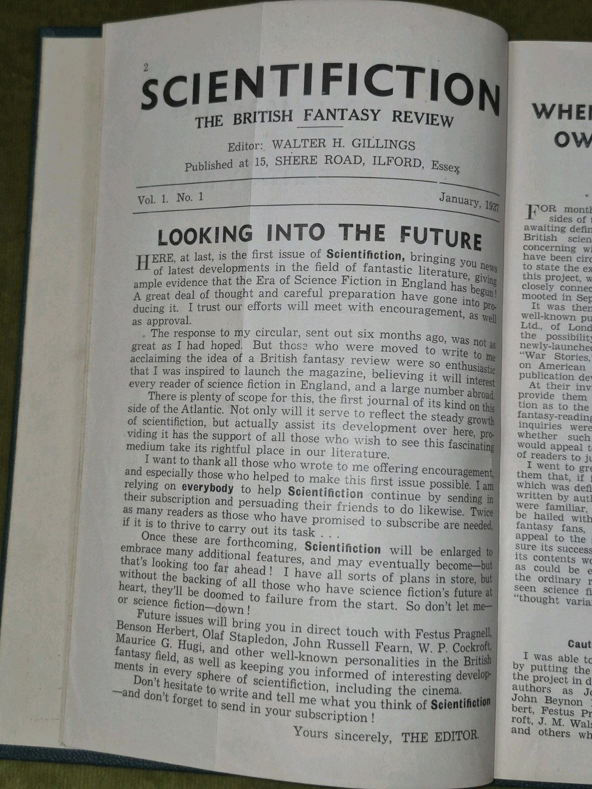 The British Scientifiction Fantasy Review January 1937 Vol 1 No 1 5