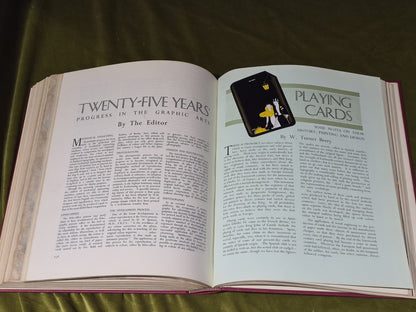 Printing Review Magazine - Bound Volume Of 8 Quarterly From 1933 - 35 12