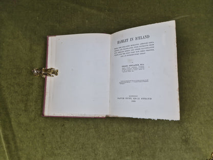 Hamlet in Iceland - Israel Gollancz 1898 David Nutt HB 1st Edition5