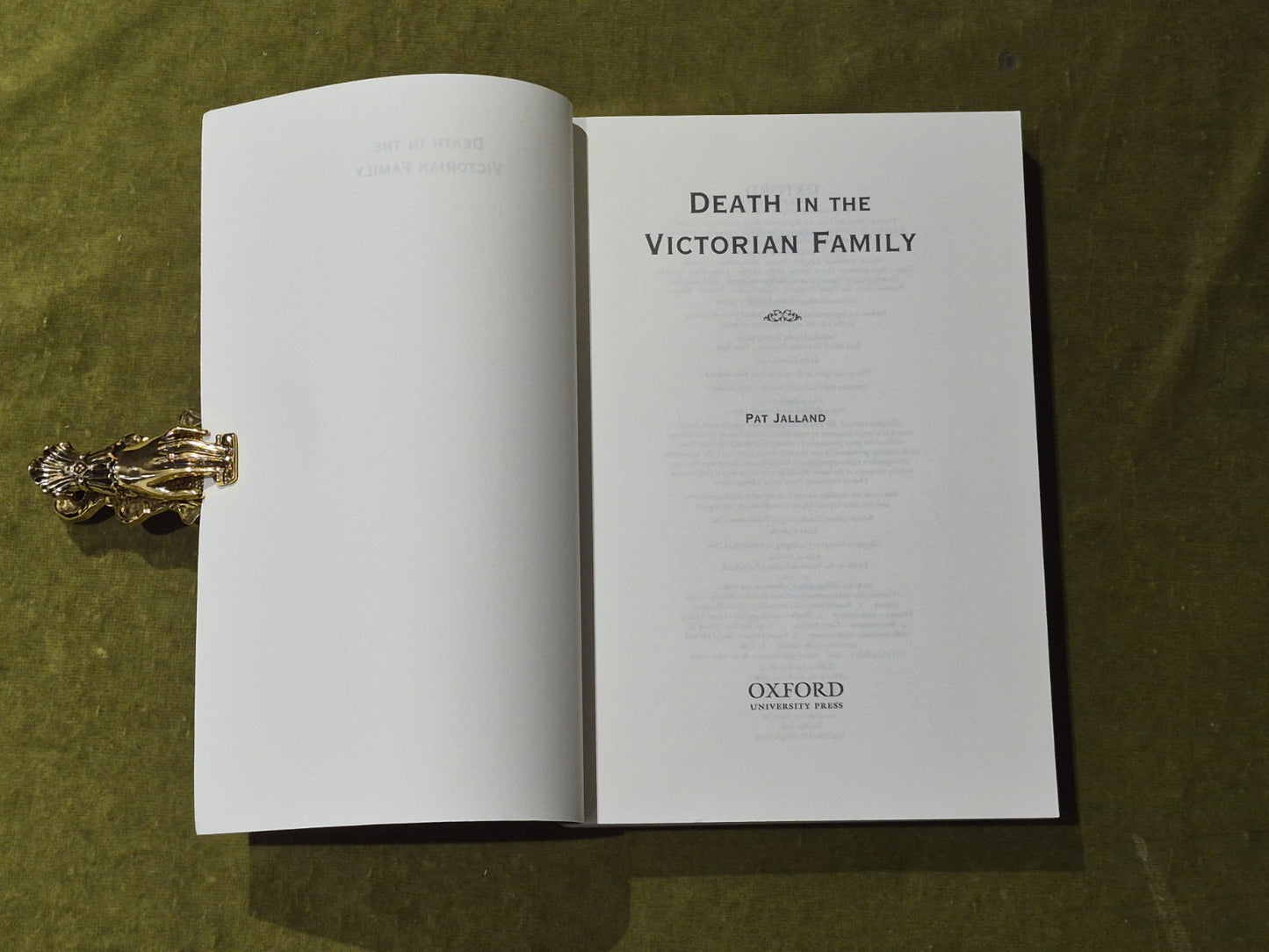 Death in the Victorian Family - Pat Jalland , Oxford Universsity Press 1999 PB3