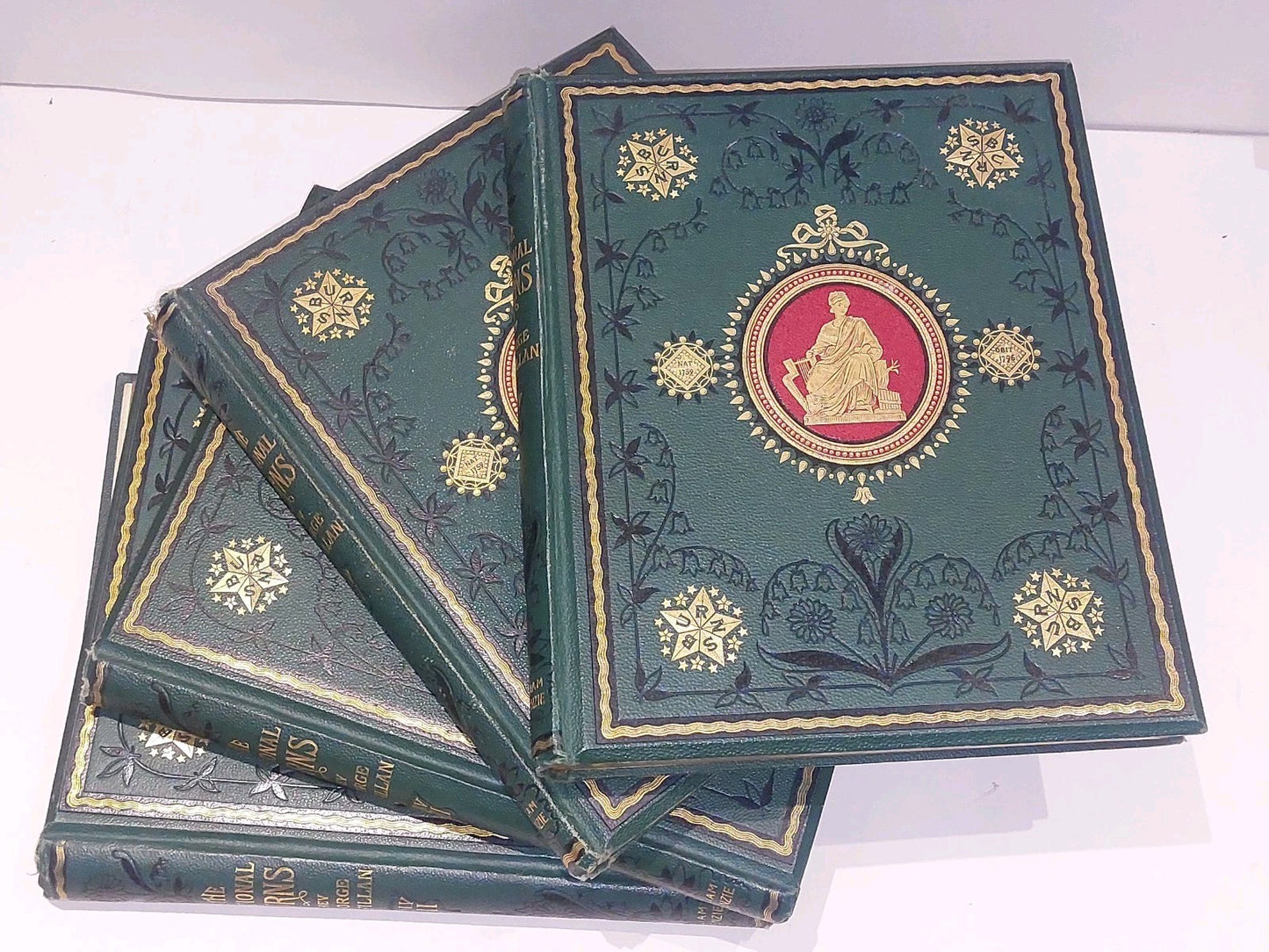 The National Burns, Rev George Gilfillan. Complete set of 4 1880 & Provenance 1