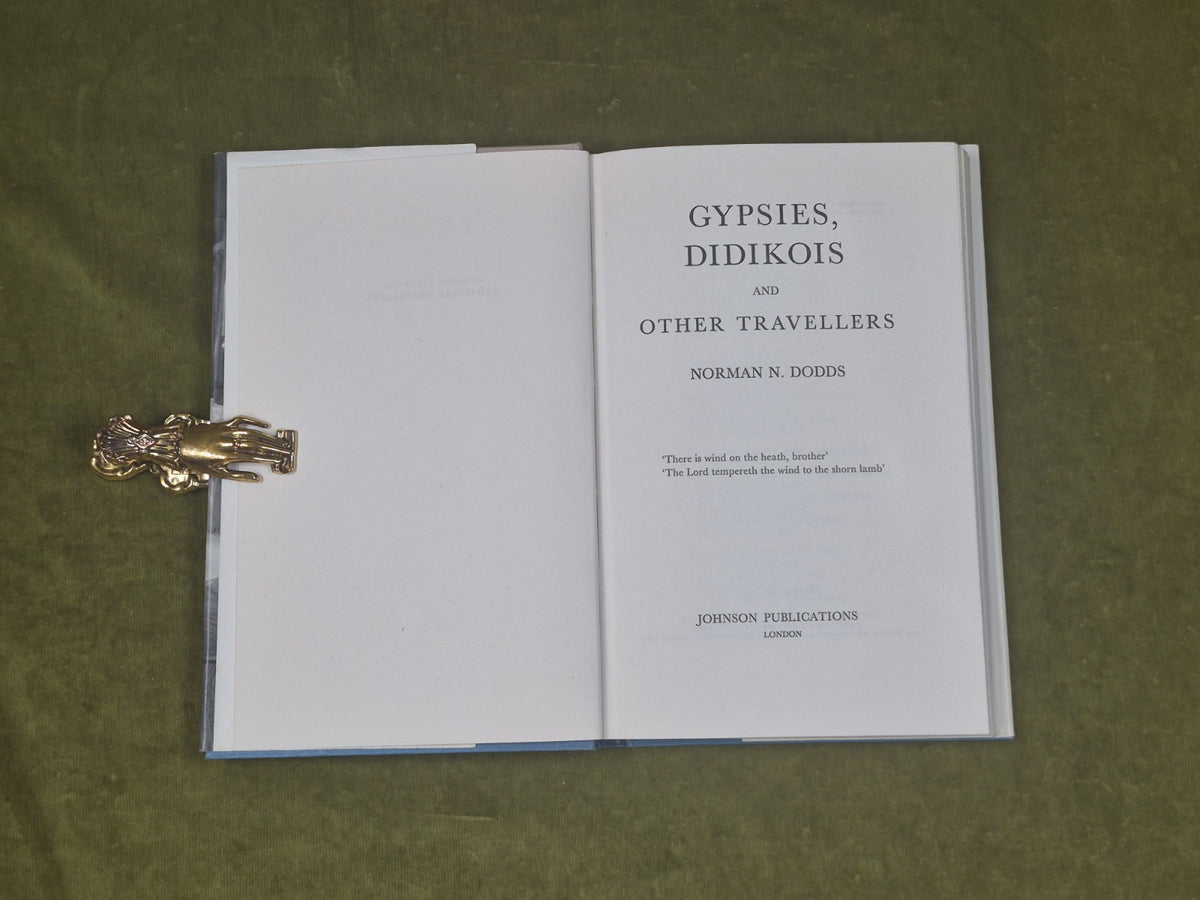 Gypsies Didikois and Other Travellers - Norman N Dodds , Johnson 1966 1st HB DJ4