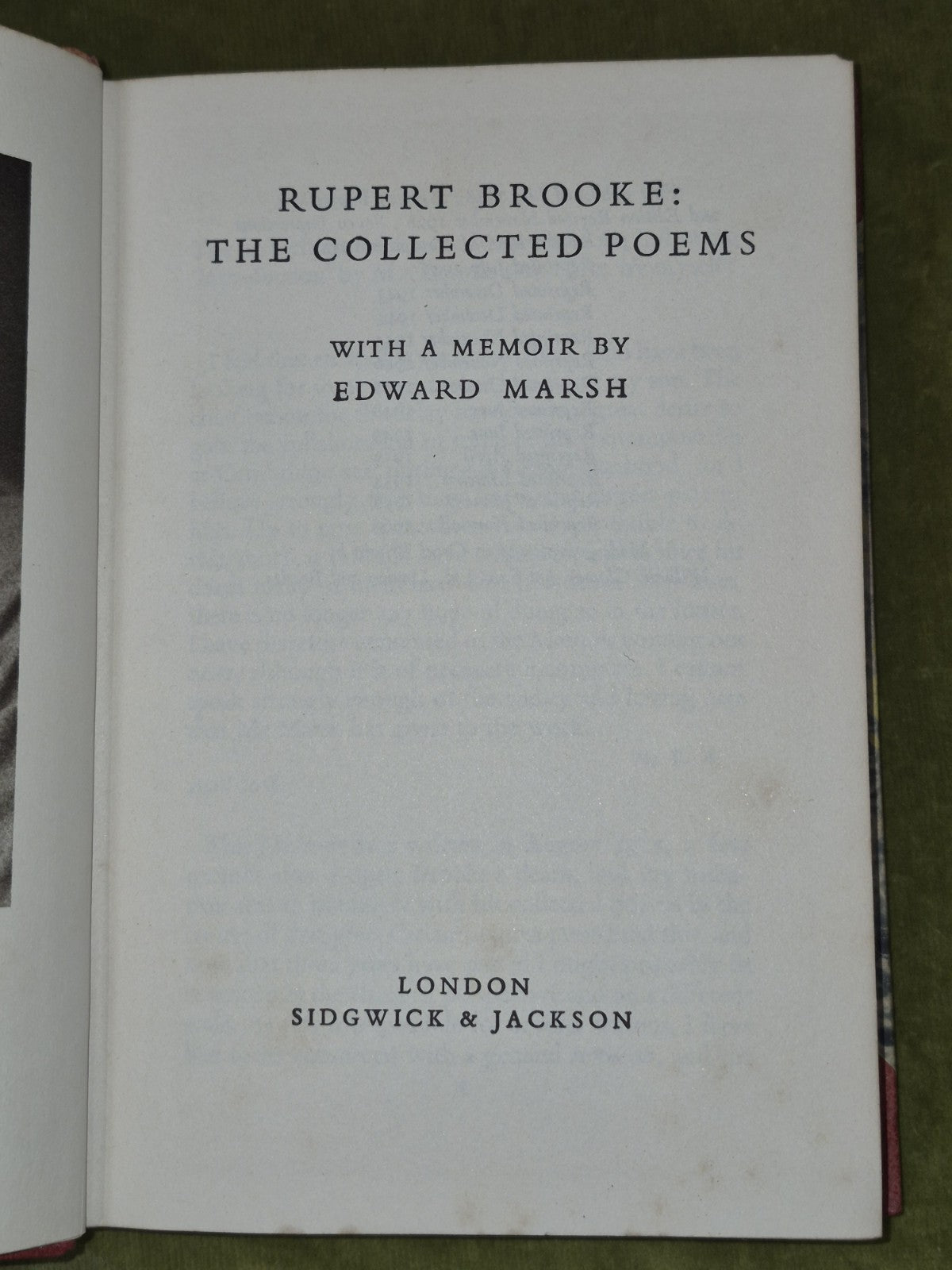 Rupert Brooke the Collected Poems Fine Binding 1960 Sidgwick & Jackson4