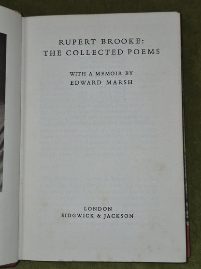 Rupert Brooke the Collected Poems Fine Binding 1960 Sidgwick & Jackson4