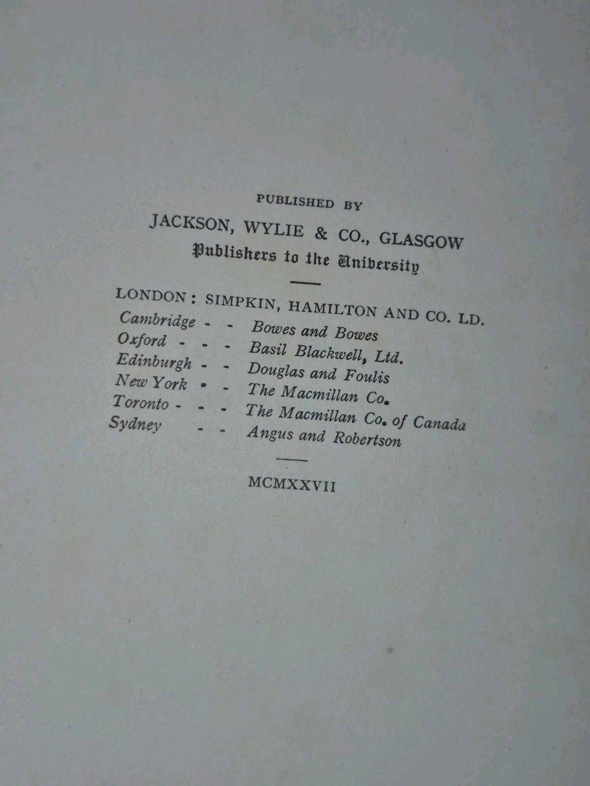 Memories of The Old College of Glasgow History David Murray 19277