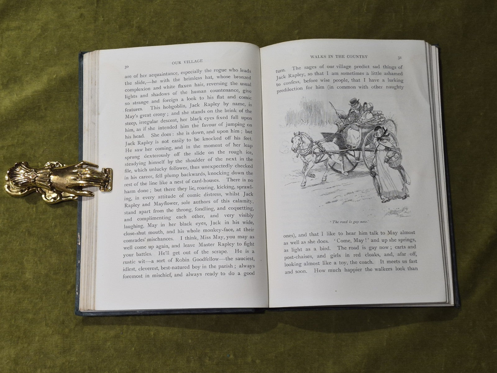 Our Village By Miss Mitford, illustrated by Hugh Thomson, First UK Edition 18937