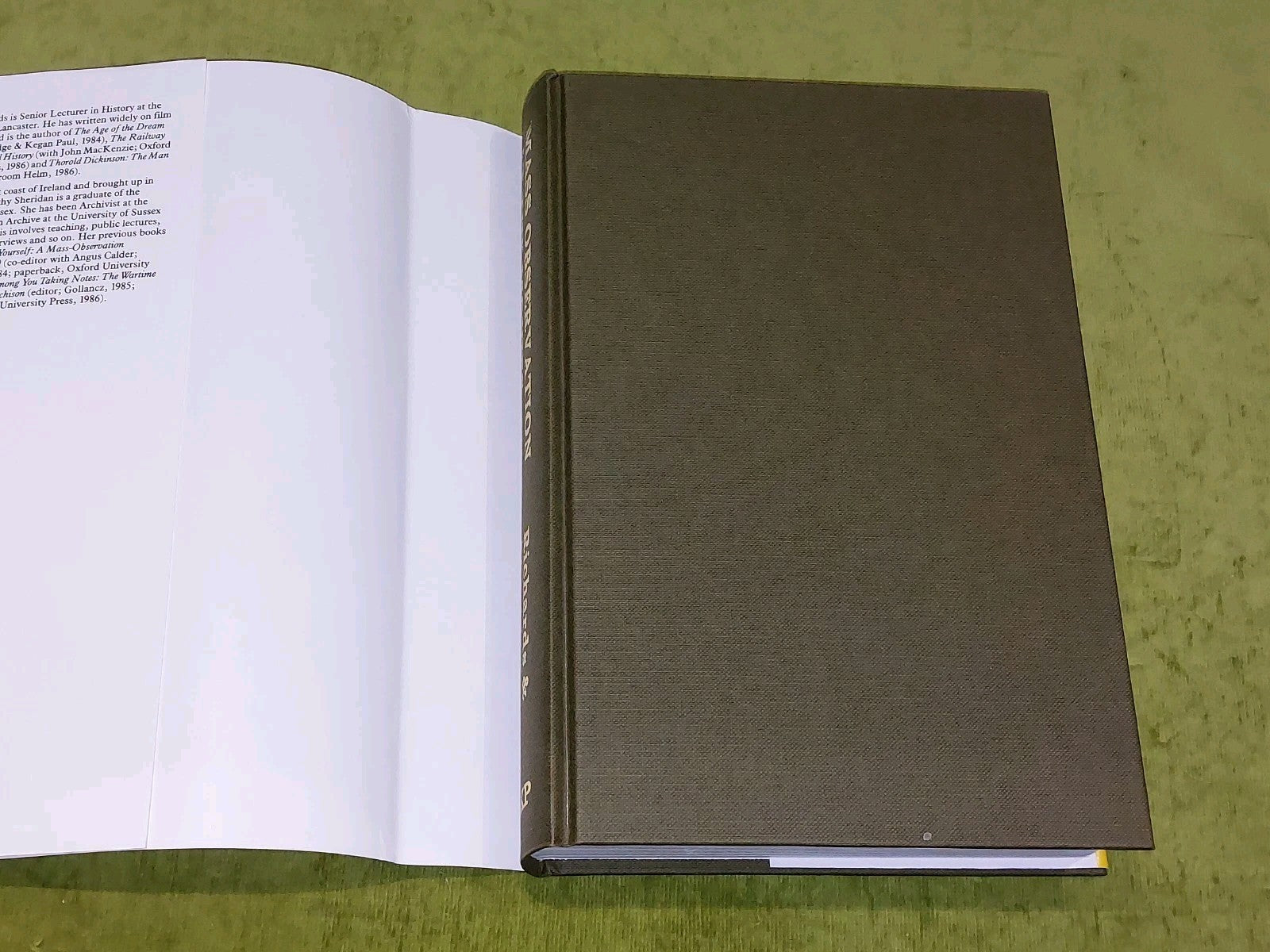 Mass Observation at the Movies (1987) J Richards & D Sheridan Hb Book2