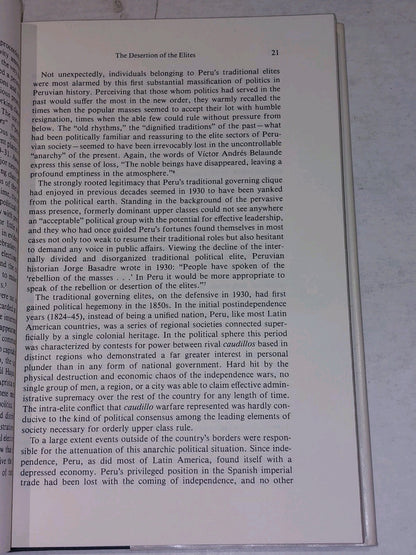 Populism in Peru: Emergence of the Masses & the Politics of Social Control 1980 6