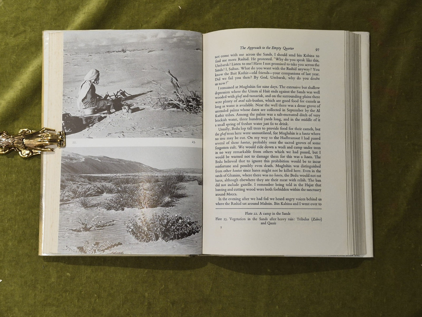 Arabian Sands - Wilfred Thesiger , Longmans 1959 1st HB DJ7