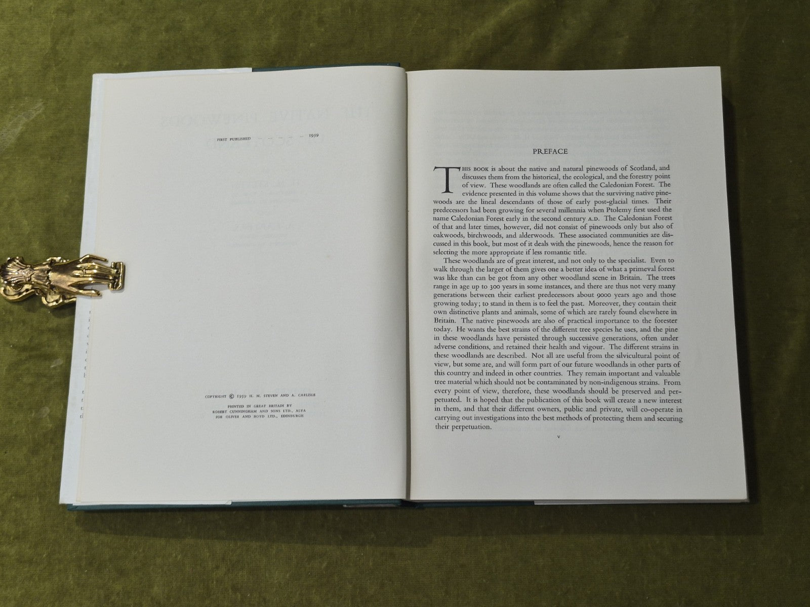 The Native Pinewoods of Scotland - H. M Steven & A. Carlisle, 1st HB DJ 19596