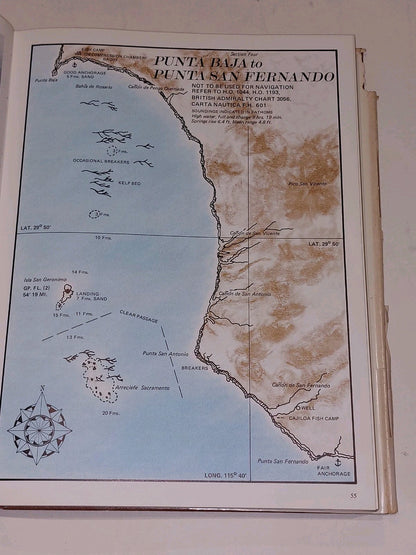 Baja Sea Guide Vol. 2 By Leland Lewis & Peter Ebeling (1974) 1st Ed 2nd Imp Hb 9