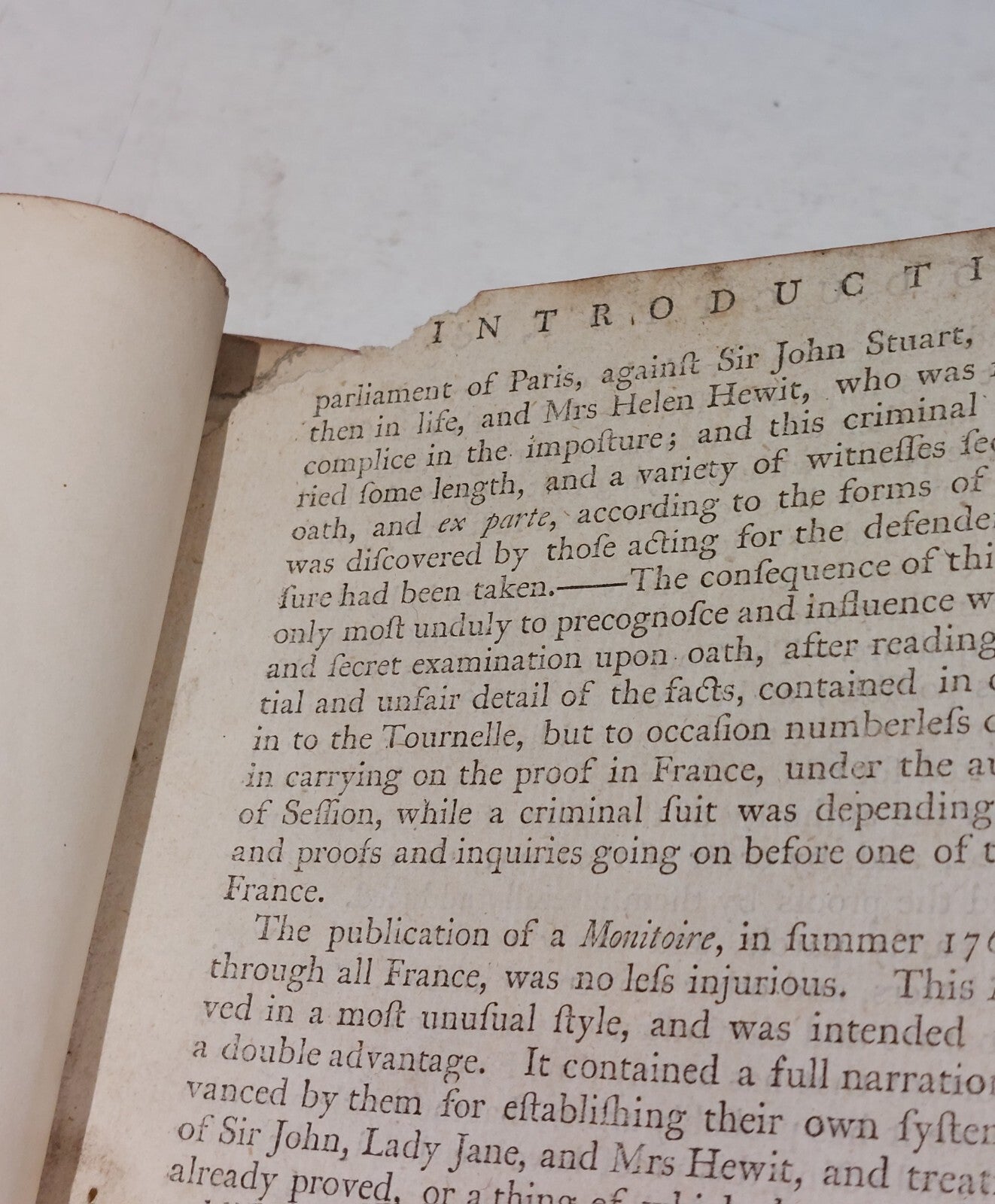 Summary Of The Trial Of Douglas, Circa 1748 Of Trial, Quarter Leather Thick Book3