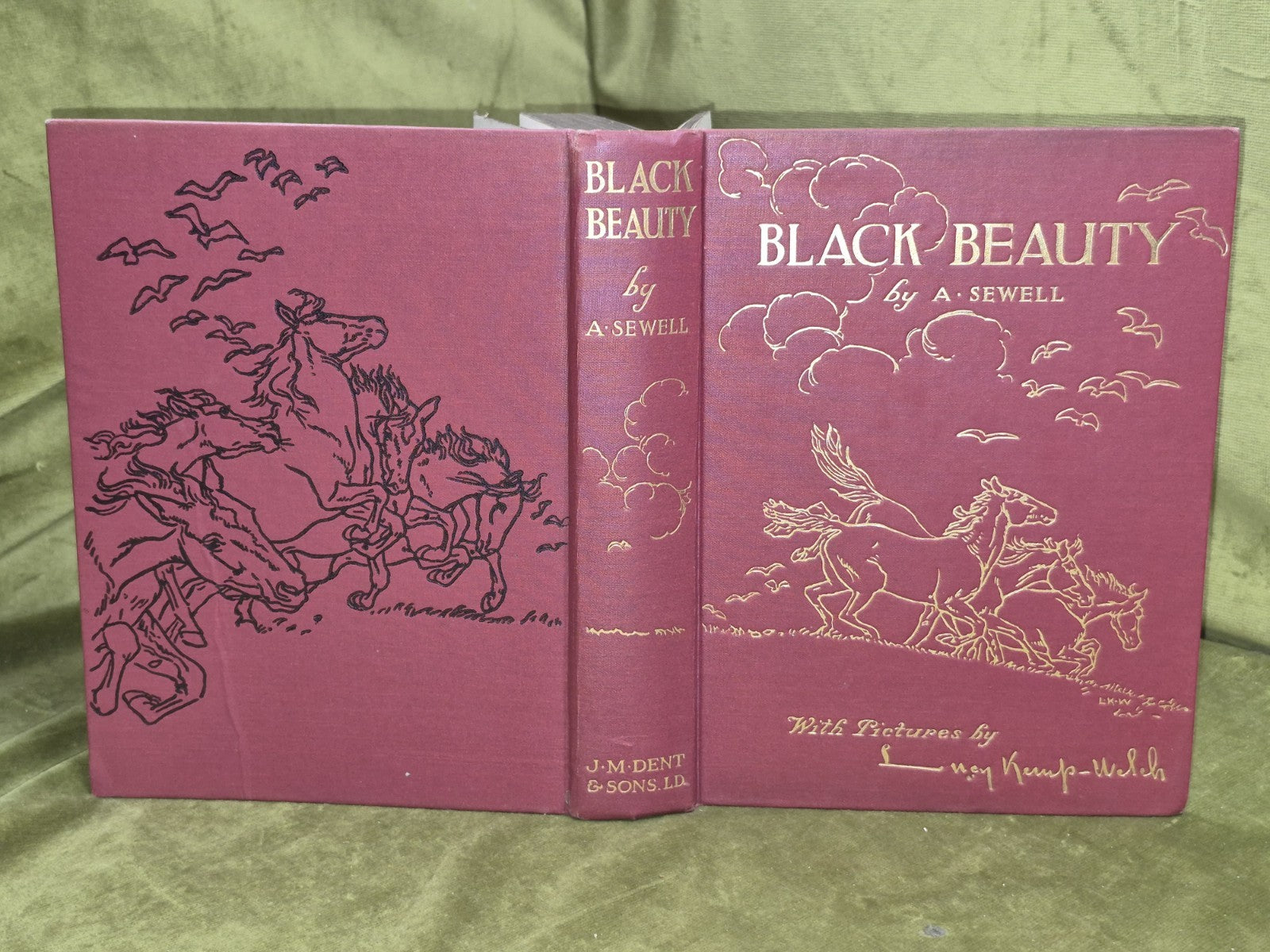 Black Beauty Lucy Kemp-Welch Anna Sewell 1926 Second Reprint Dustjacket 6