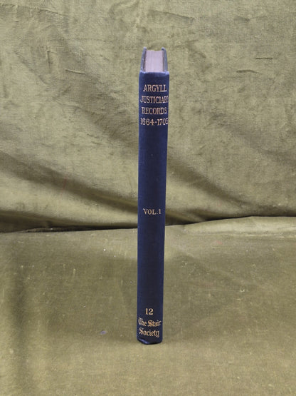 The Justiciary Records Of Argyll And The Isles Vol 1 1664-1705 John Imrie, Stair3
