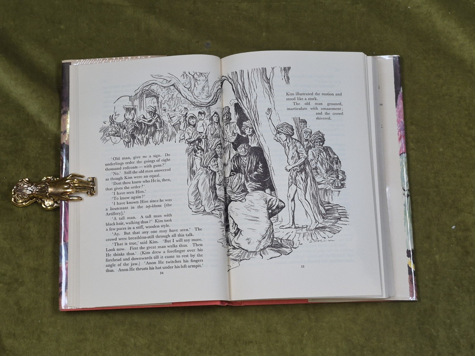 Kim by Rudyard Kipling illus. Stuart Tresilian 1958 Macmillan HB DJ5