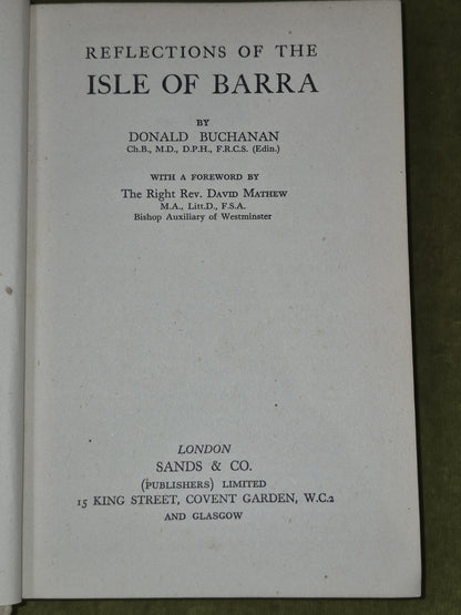 Reflections of the Isle of Barra Donald Buchanan 1943 Second Edition4