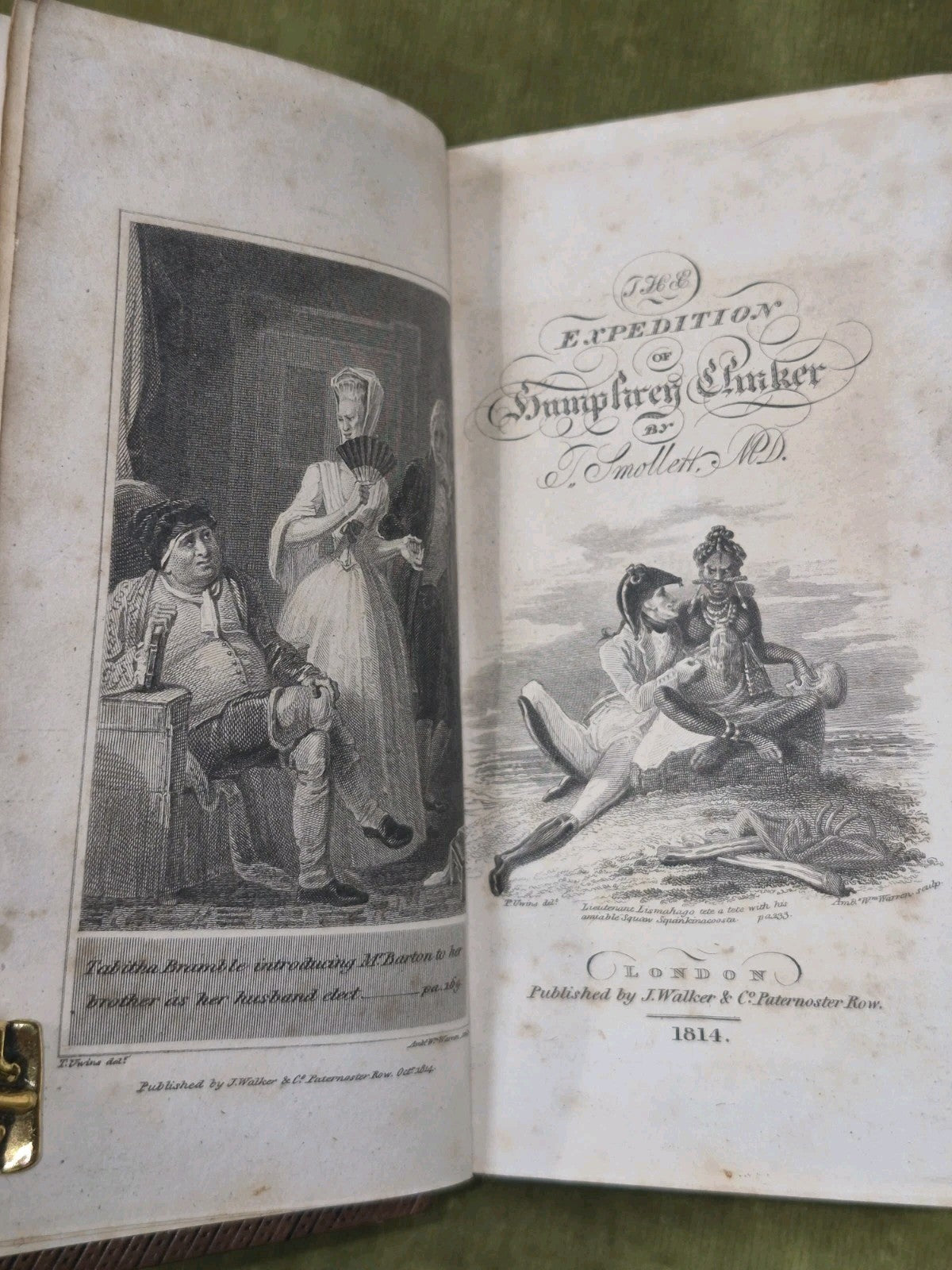 T Smollett Peregrine Pickle Humphry Clinker Roderick Random 1815 Set Leather10