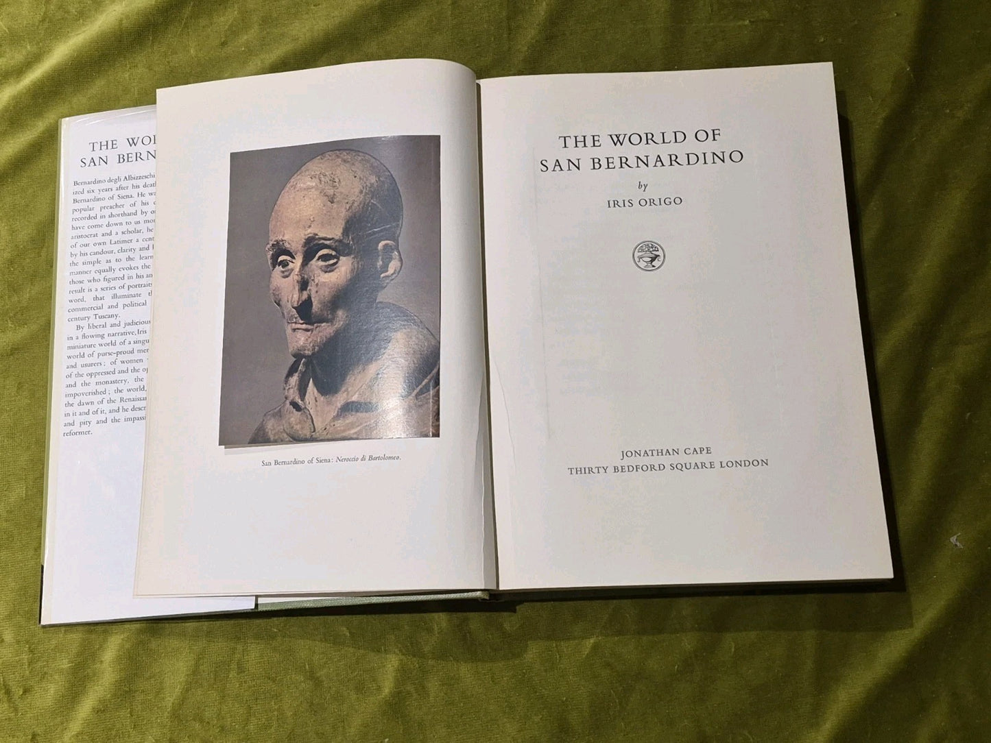 The world of San Bernardino, Iris Origo, 19633