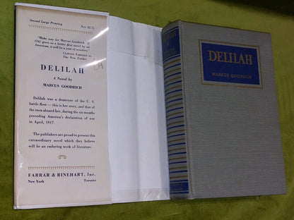 Delilah a Novel by Marcus Goodrich 1941 First Edition7