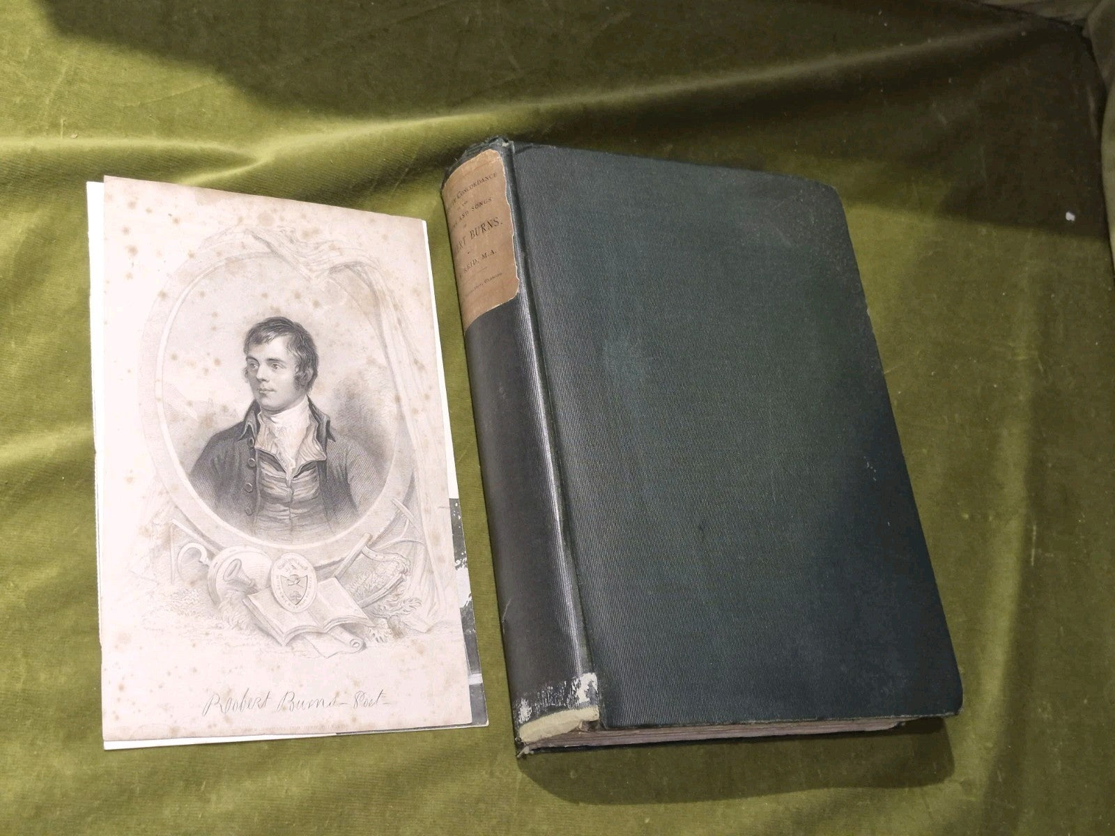 Complete Concordance to the Poems & Songs of Robert Burns 1889 1st ed vgc2