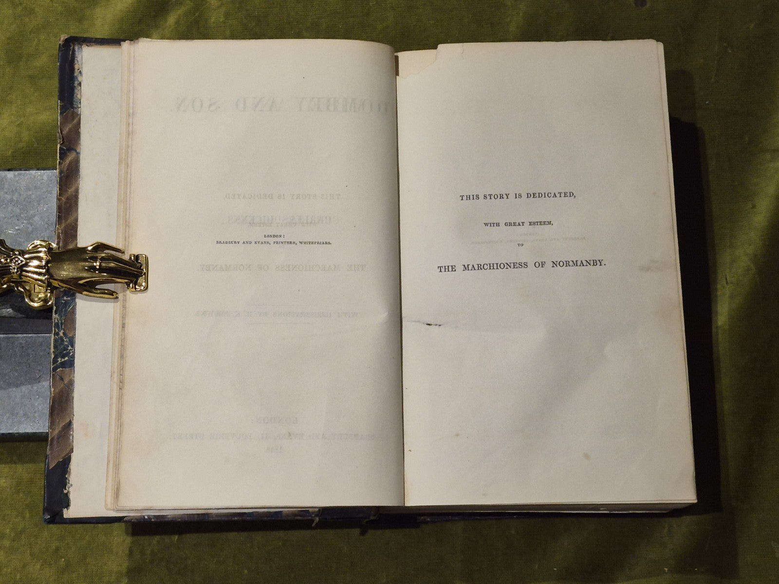 Dombey And Son By Charles Dickens - 1st Edition 18489