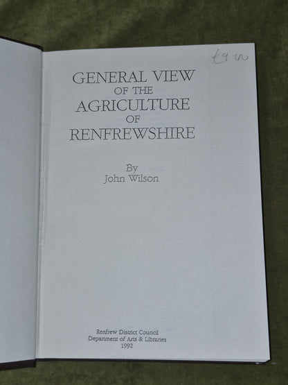 General View of the Agriculture of Renfrewshire Reprint 1992 Renfrew Council3