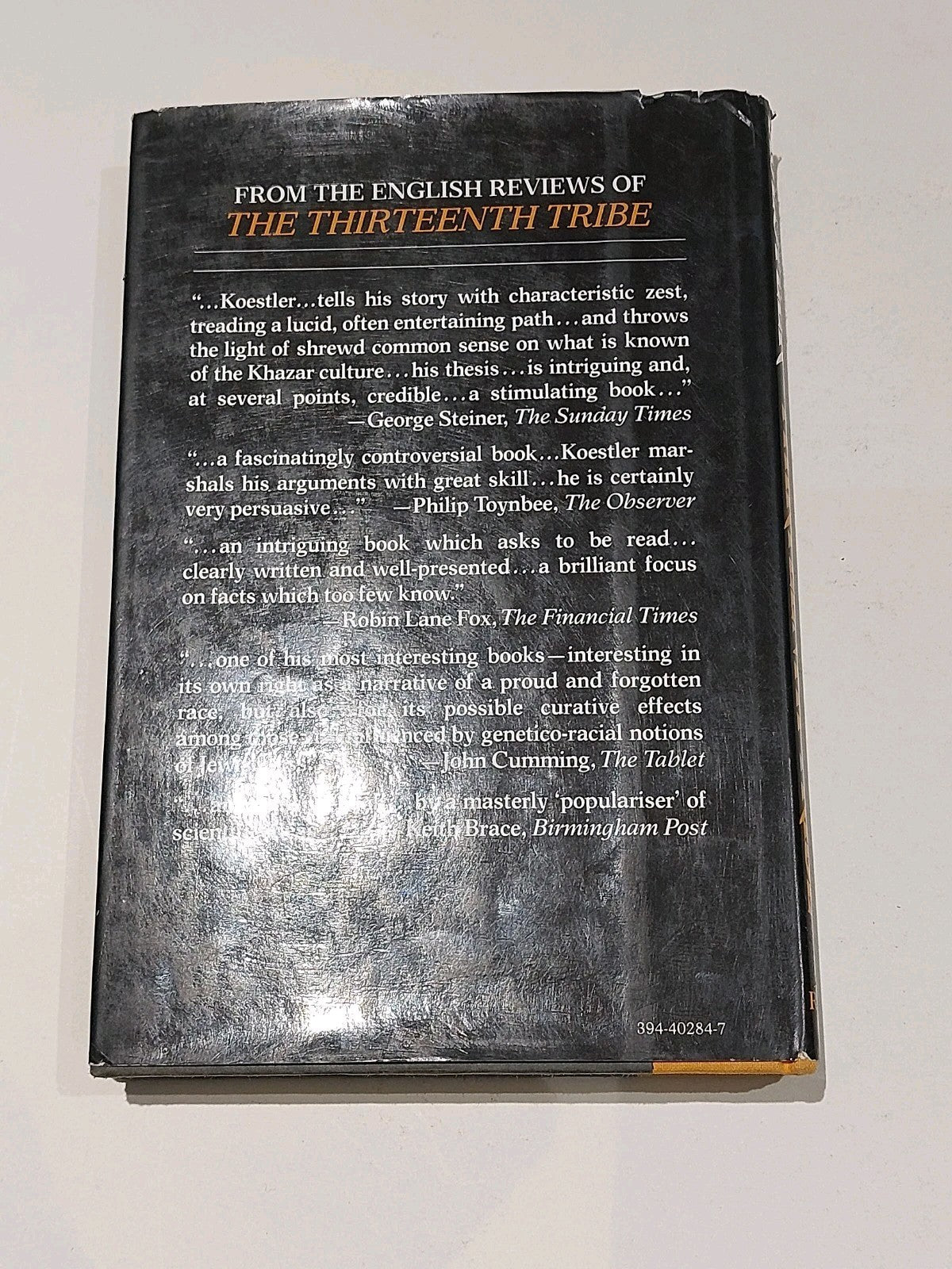 The Thriteenth Tribe By Arthur Koestler (1976) [Random House, NY] 1st Ed Hb Book2