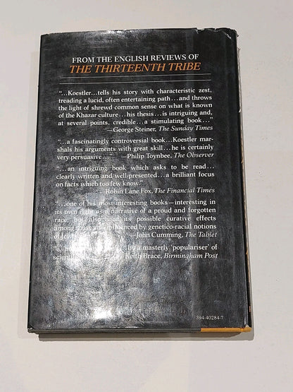 The Thriteenth Tribe By Arthur Koestler (1976) [Random House, NY] 1st Ed Hb Book2