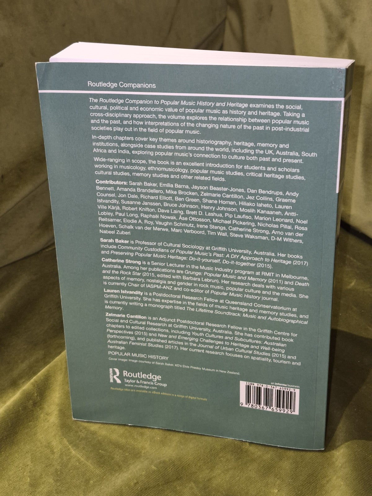 The Routledge Companion to Popular Music History and Heritage (2020 Paperback)1