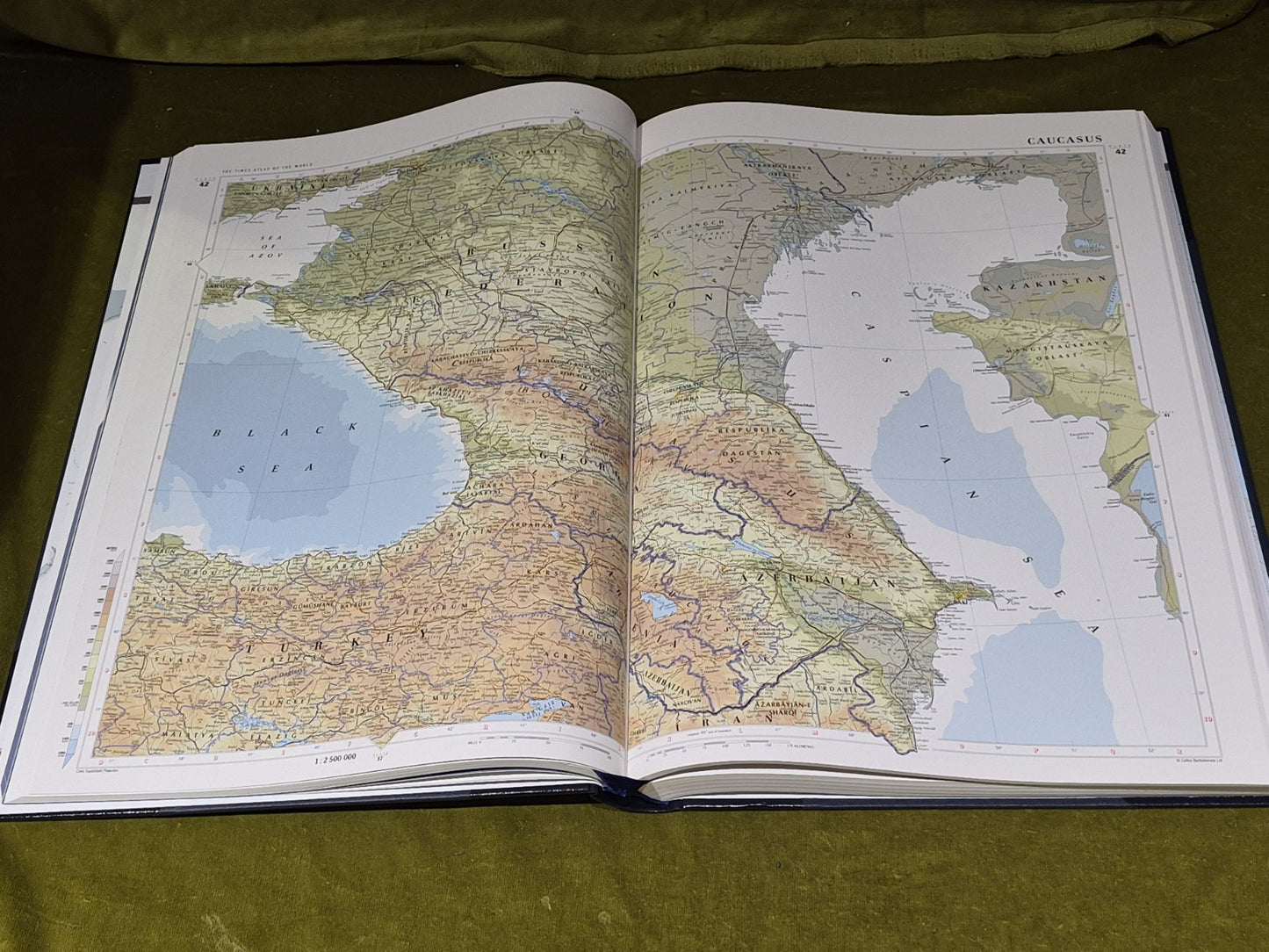 Folio Society TIMES ATLAS OF THE WORLD Leather Slipcase Illustrated 20056