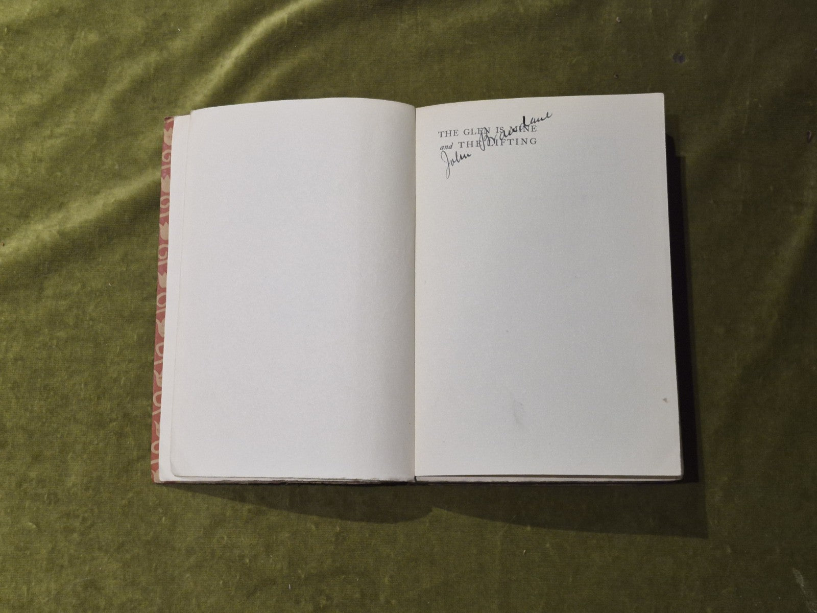The Glen is Mine and the Lifting SIGNED - John Brandane , Constable 1st 1925 PB3
