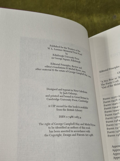 Collected Poems and Songs of George Campbell Hay in 2 Vols in Slipcase6